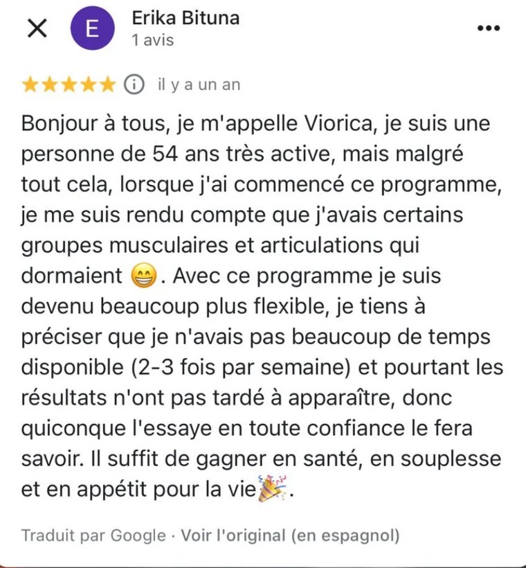 Viorica, 54 ans, avis Google 5 étoiles